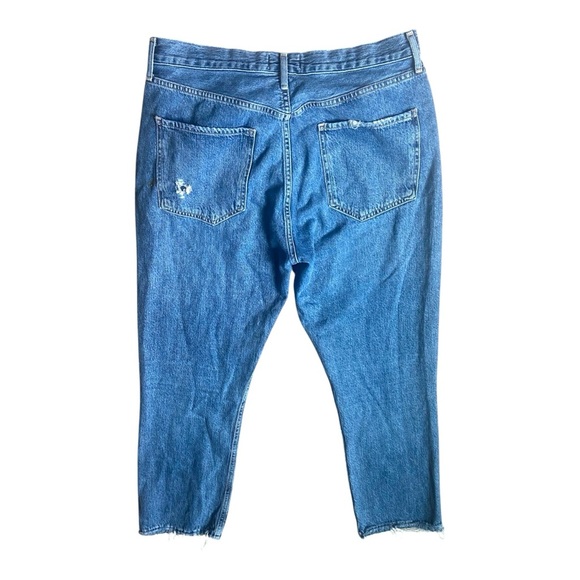 AGOLDE RILEY HIGH RISE STRAIGHT CROP (STRETCH)
IN MOOR Sz 31 - Picture 4 of 9